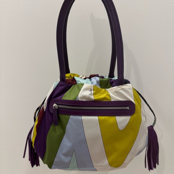 Authentic rare reversible Emilio pucci pouch handbag - Picture 1 of 9